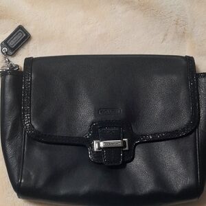 Coach Black Leather Women's Bag